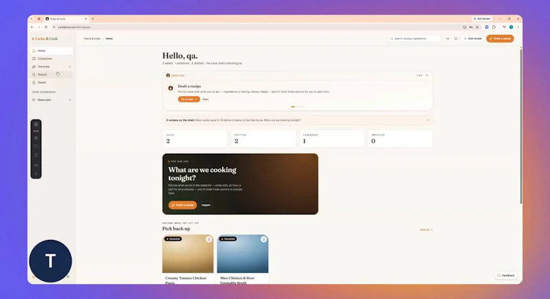 Cache & Cook screenshot 1 (video preview)