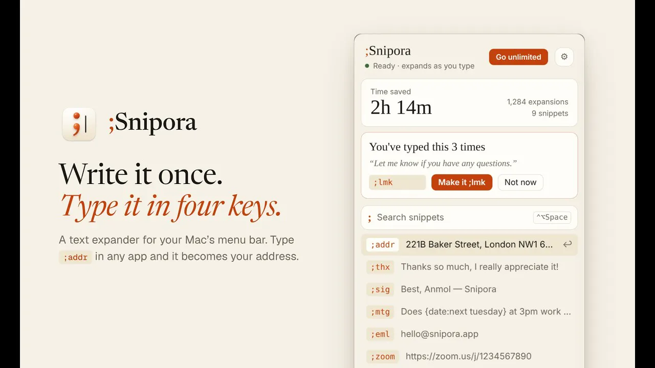 Snipora gallery image