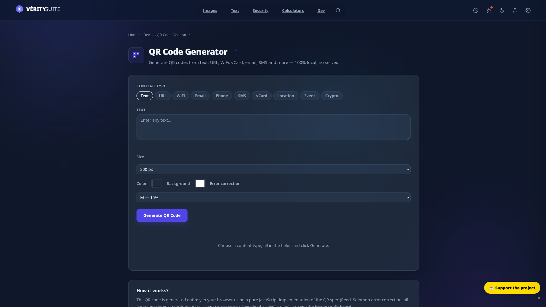 VeritySuite — Web tools & 100% local gallery image