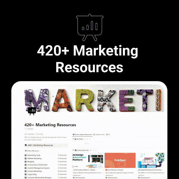 420+ Marketing Resources media 2