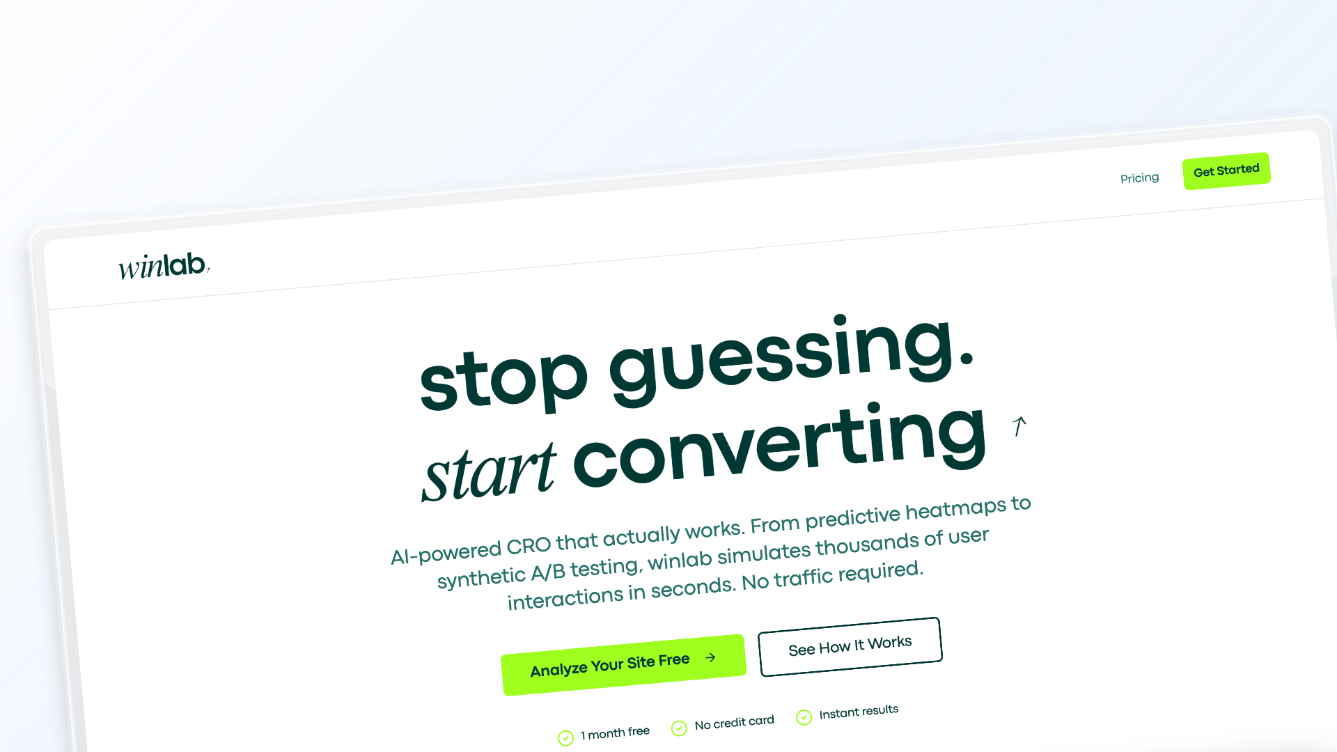 winlab - Screenshot 2 showing product features and functionality