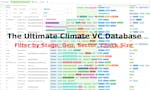 Ultimate Climate Investor VC Database image