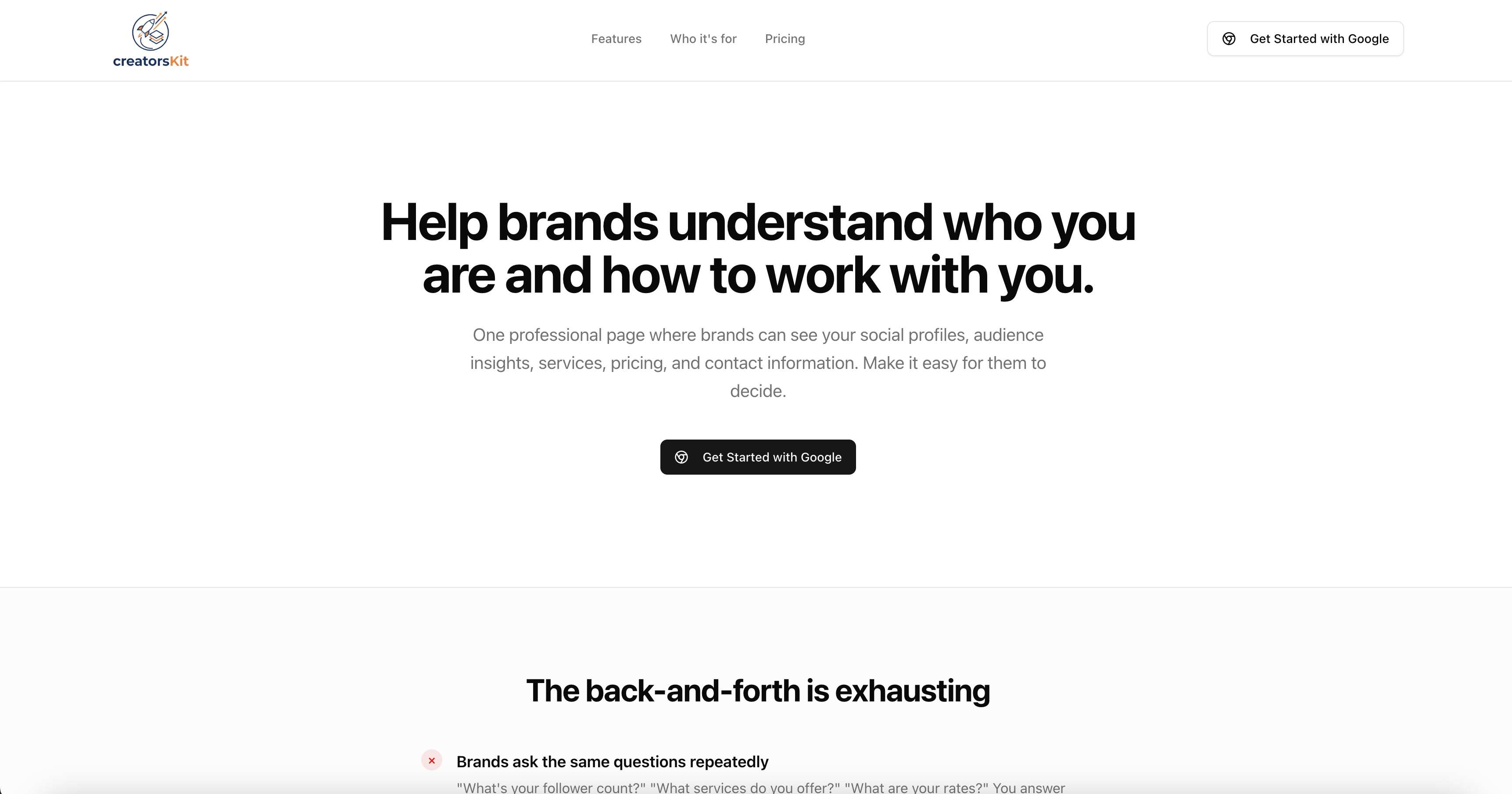Creators Kit - Screenshot 3 showing product features and functionality
