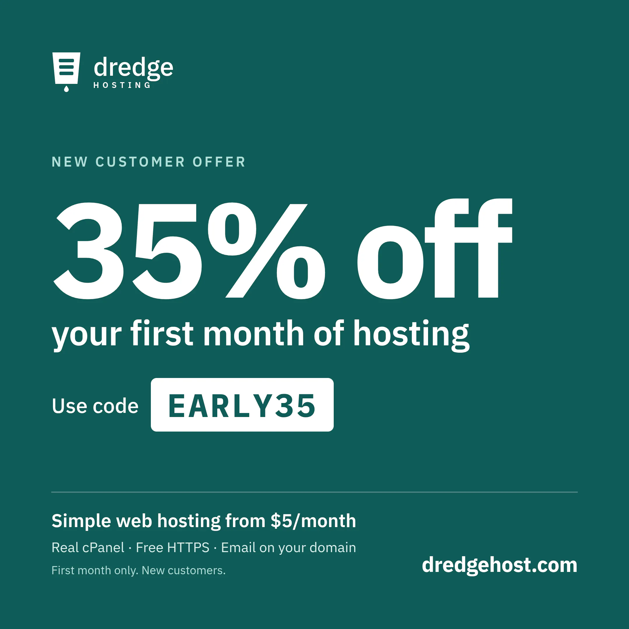 Dredge Host | Simple Web Hosting gallery image