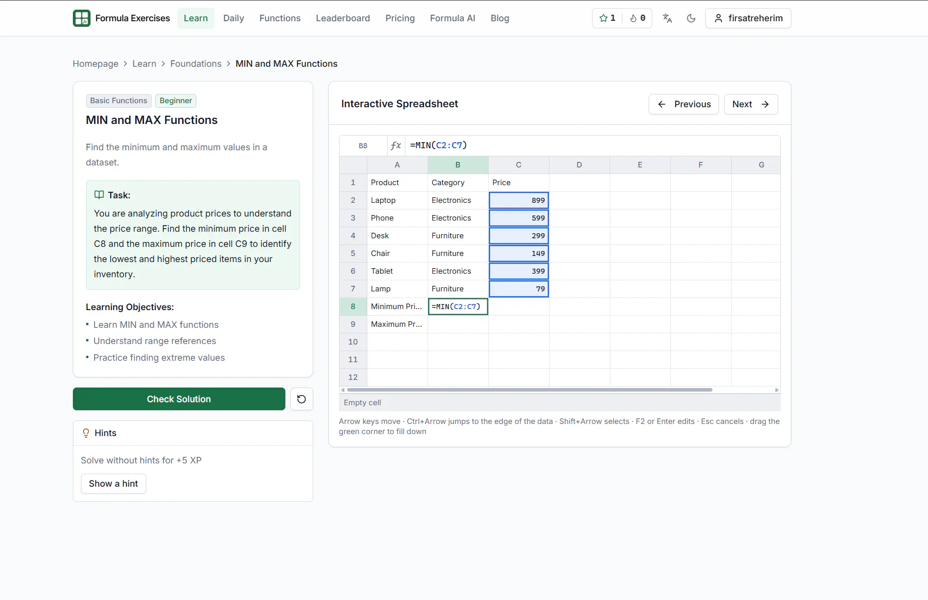Excel Formula Exercises gallery image