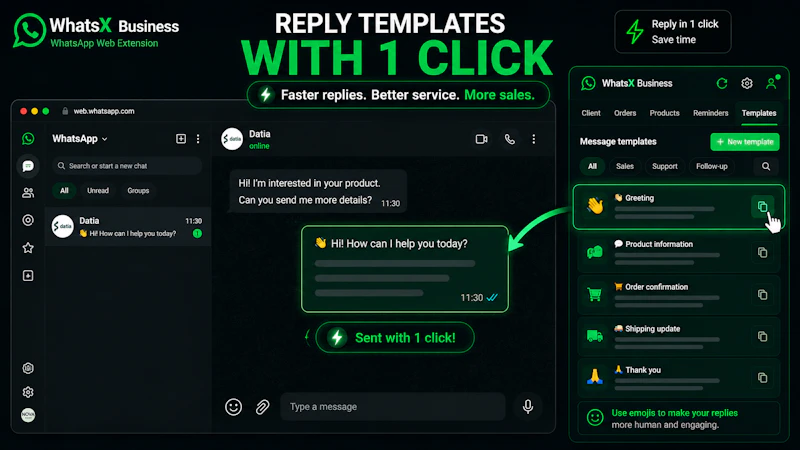 WhatsX: WhatsApp Web CRM & Sales Panel screenshot 3