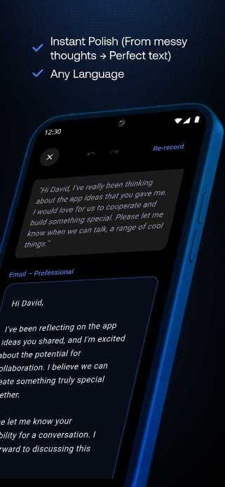 VoiceBubble — Speak. Get perfect text. gallery image