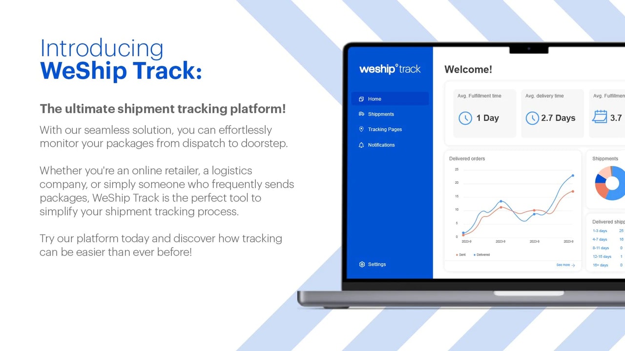 وسائط مسار Weship - صفحات التتبع المخصصة ، تتبع الطلبات ومراقبة الناقل 1