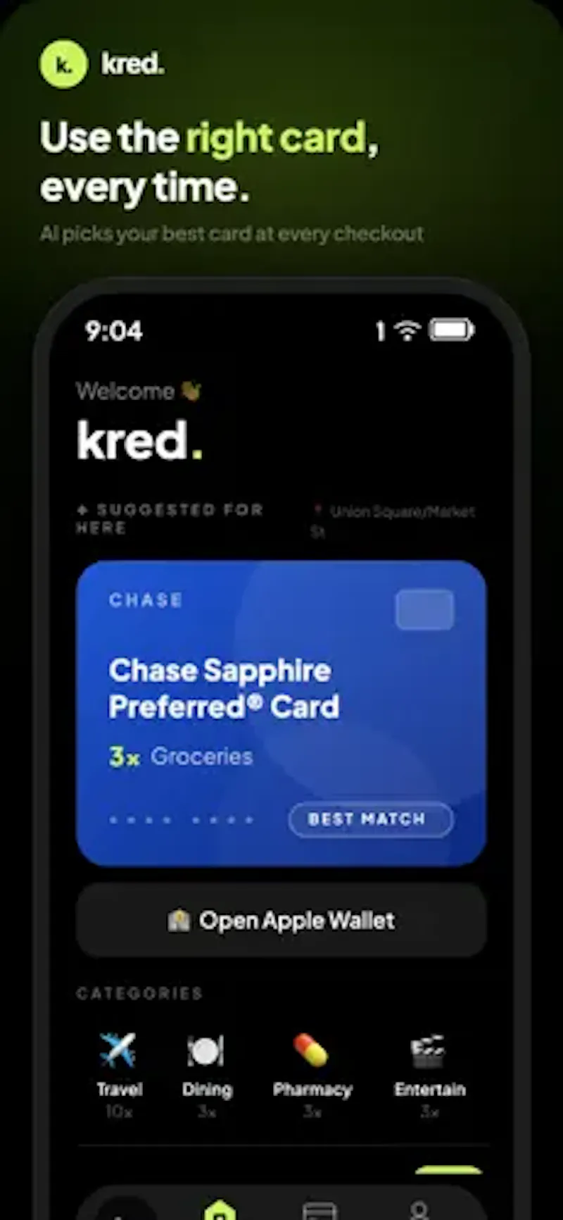 Kred screenshot 1