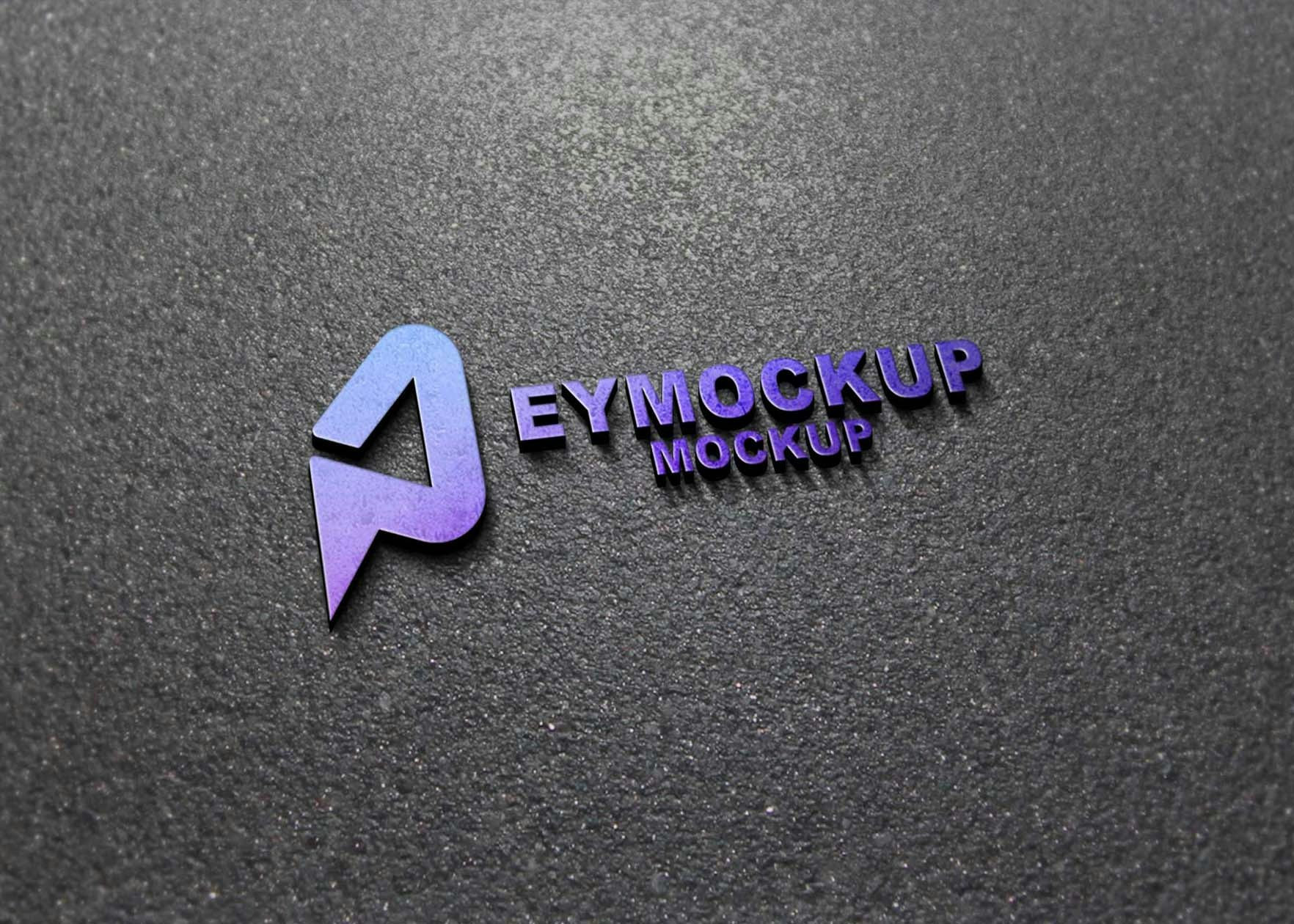 Free 3D Logo Mockup Collection gallery image