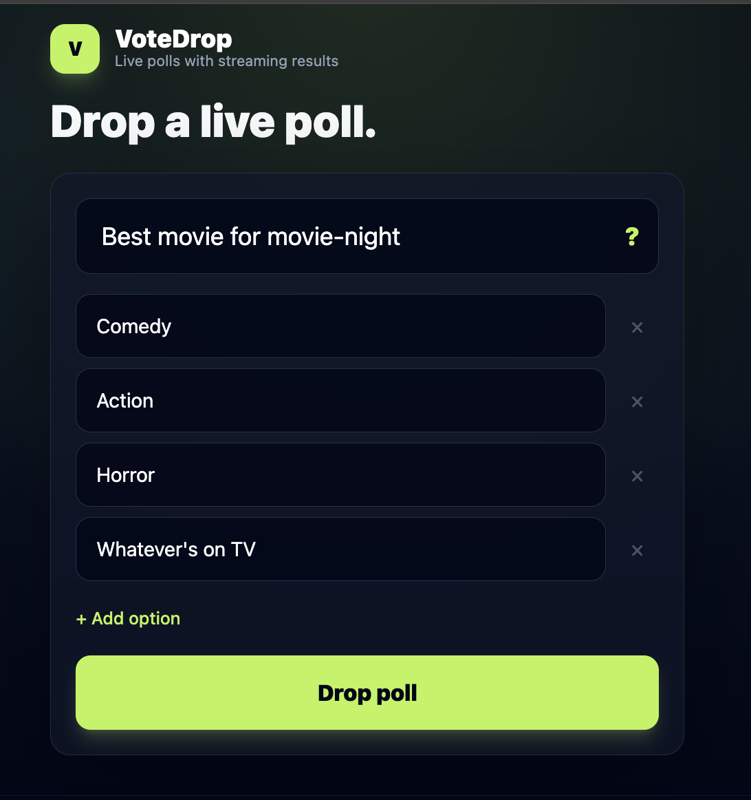 VoteDrop gallery image