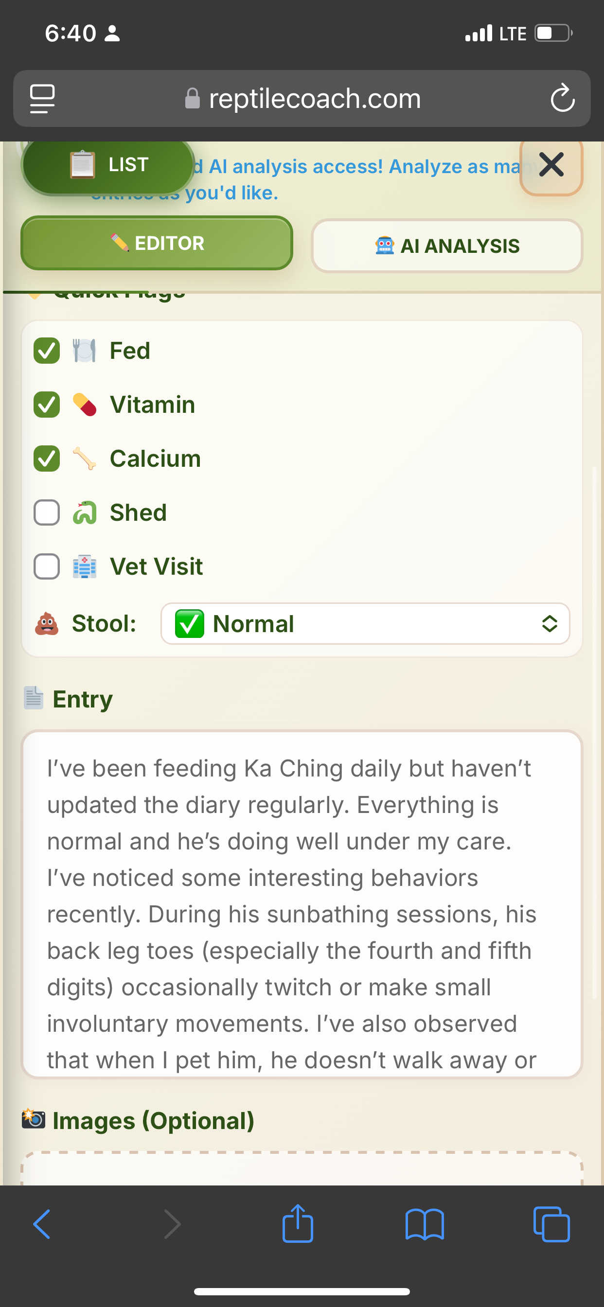 ReptileCoach - Screenshot 4 showing product features and functionality