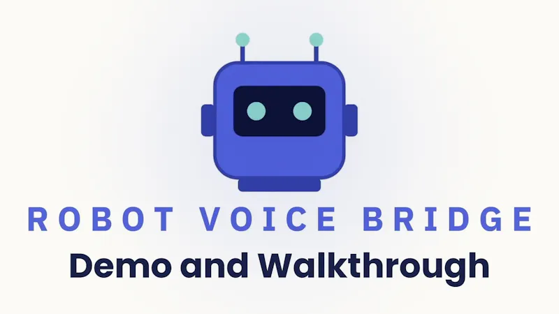 Robot Voice Bridge screenshot 1 (video preview)