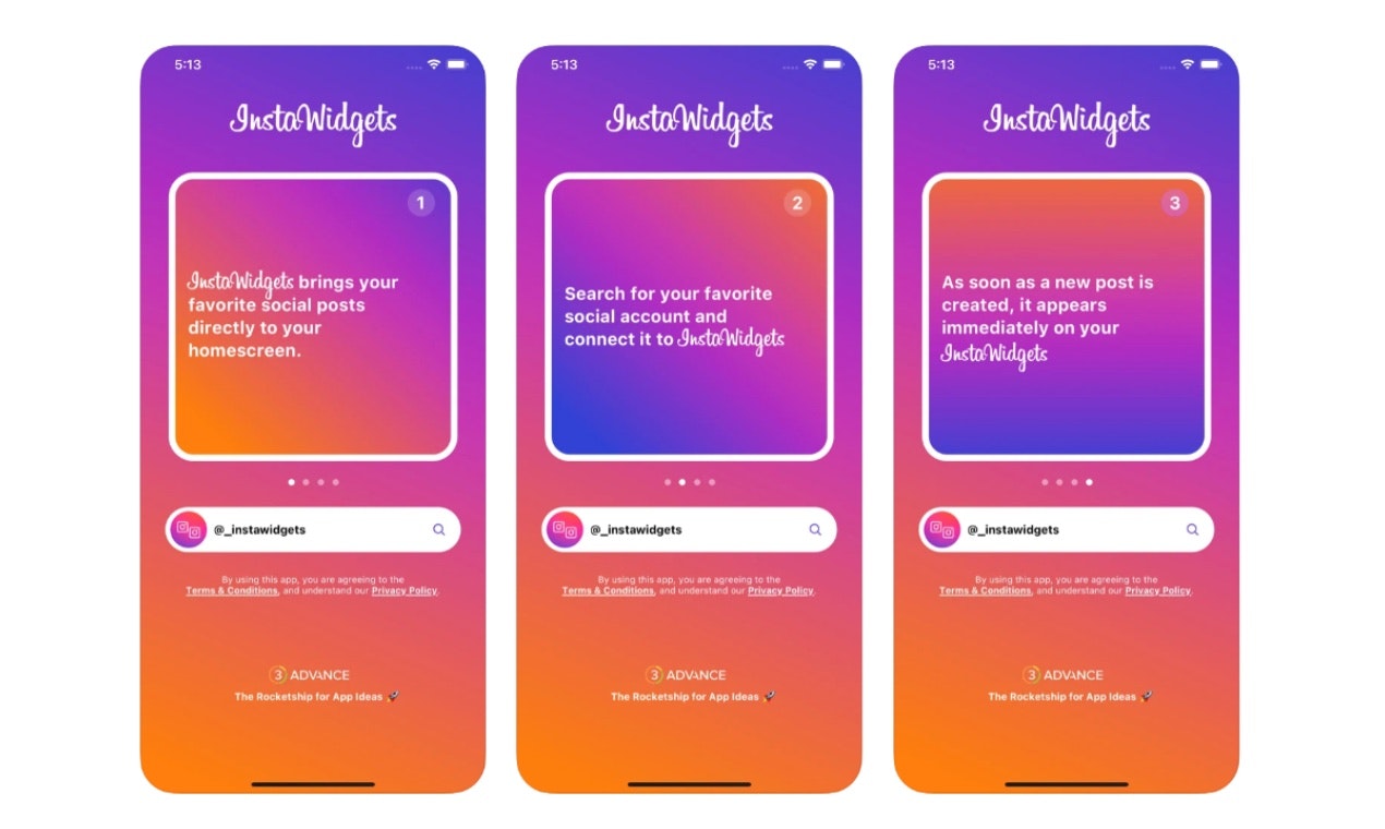 InstaWidgets for iPhone gallery image