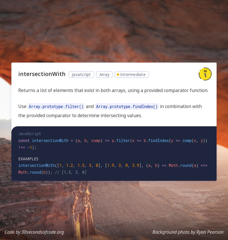 30 seconds of code gallery image