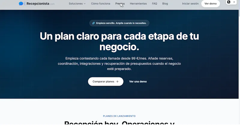 Recepcionista screenshot 3