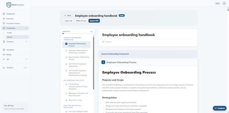 WorkProcedures screenshot 5