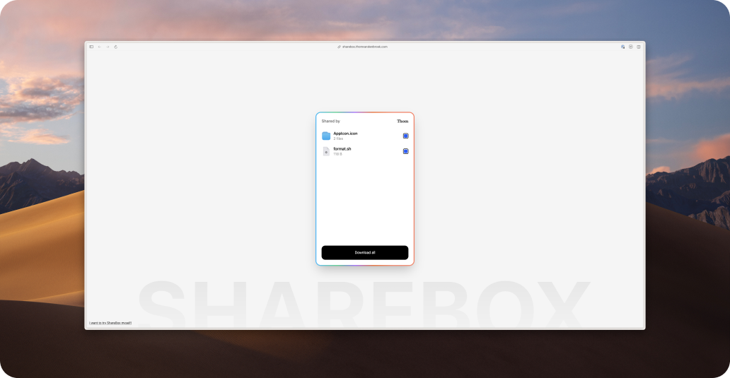 ShareBox - Effortless secure file sharing for macos media 3
