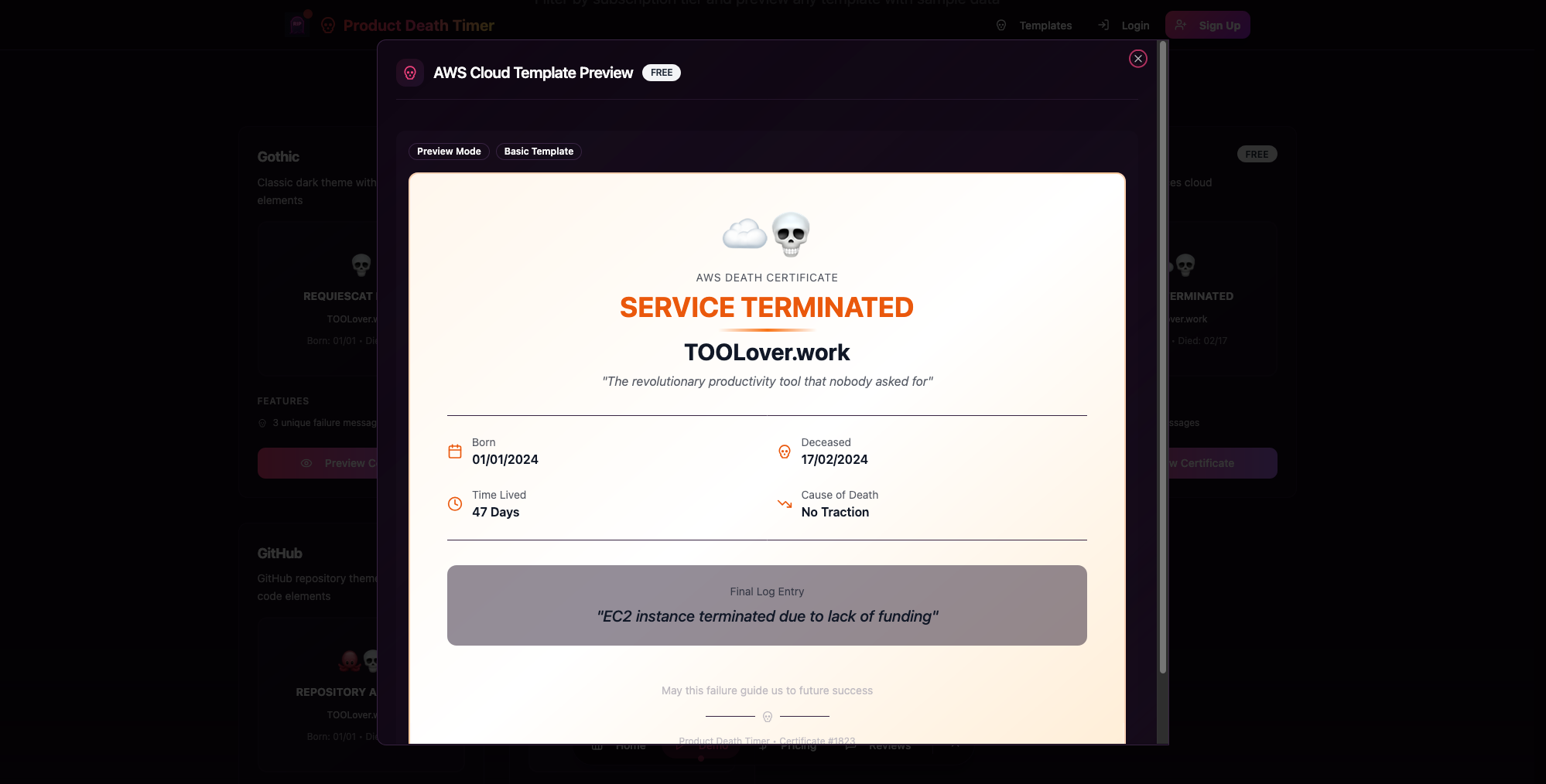 Product Death Timer gallery image
