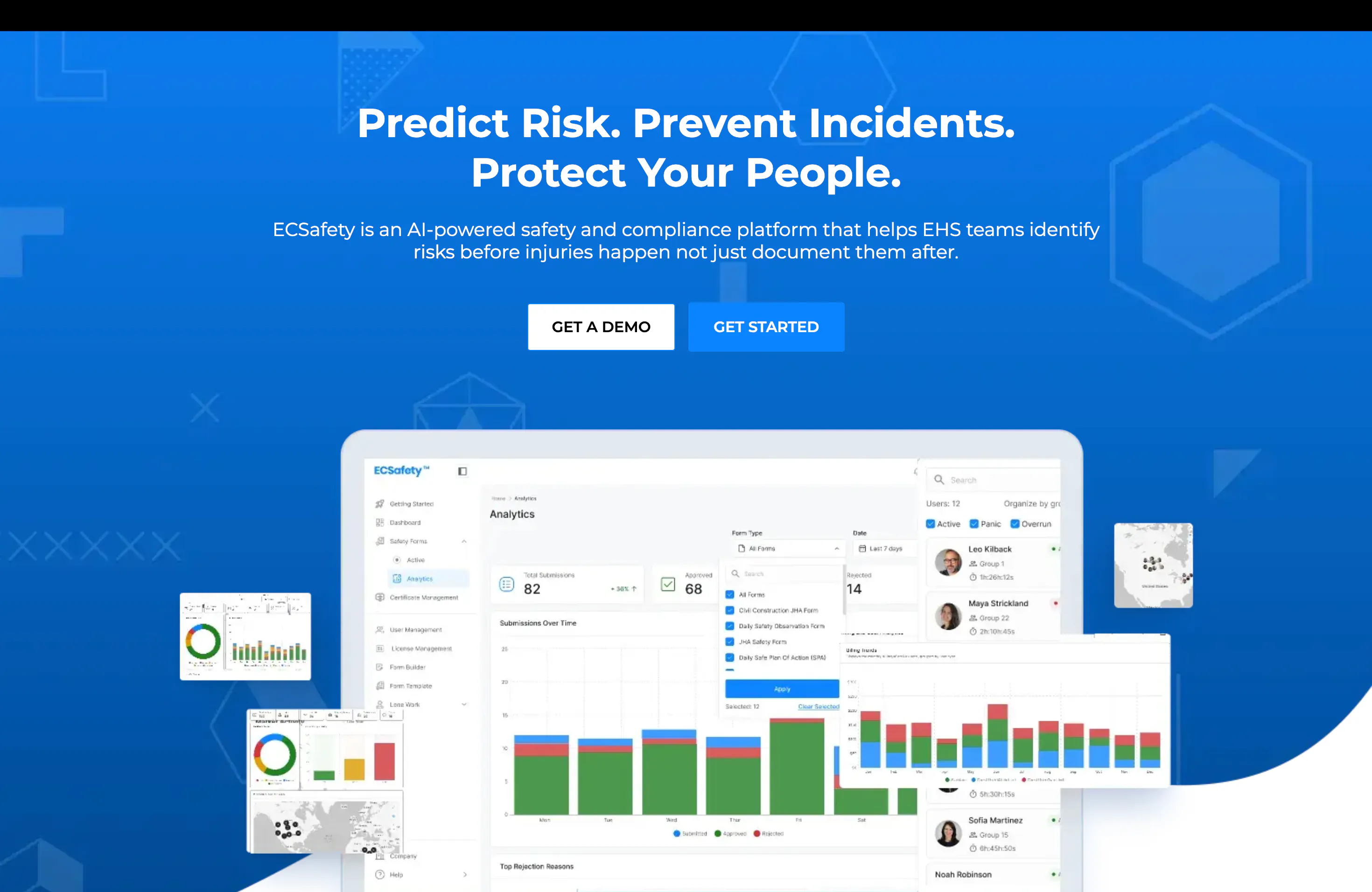 ECSafety AI 제품 배너