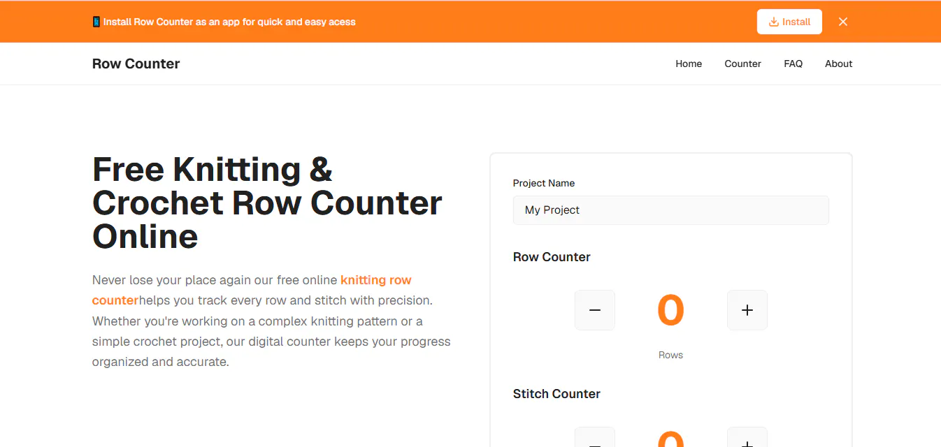 Knitting Row Counter gallery image