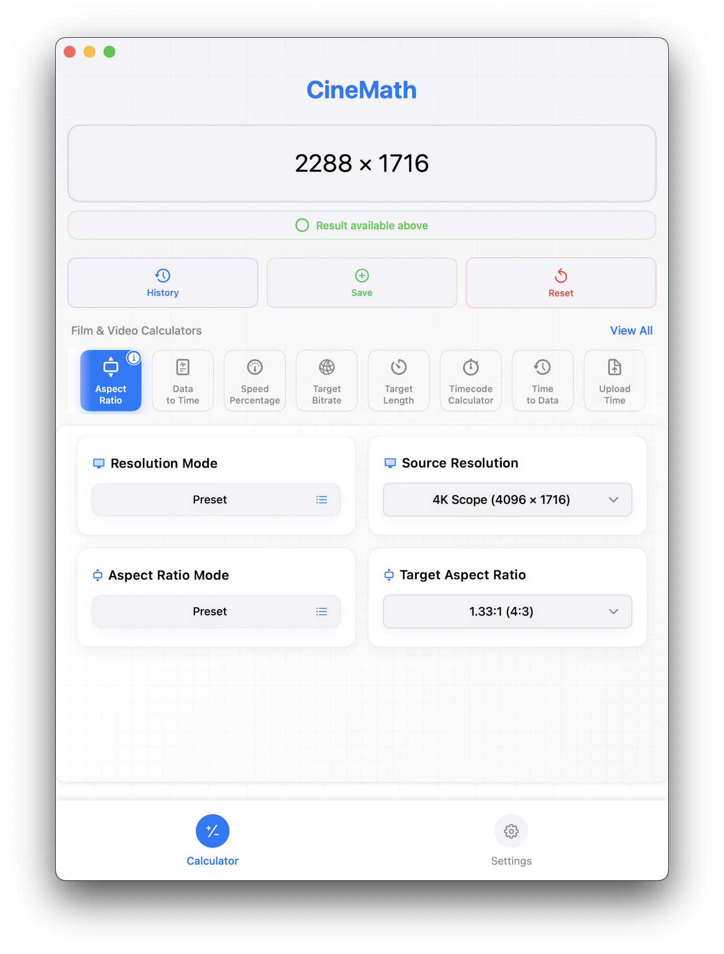 Киномат - Точные расчеты для кинематографистов медиа 2