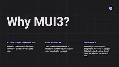 Material UI 3 (beta) gallery image