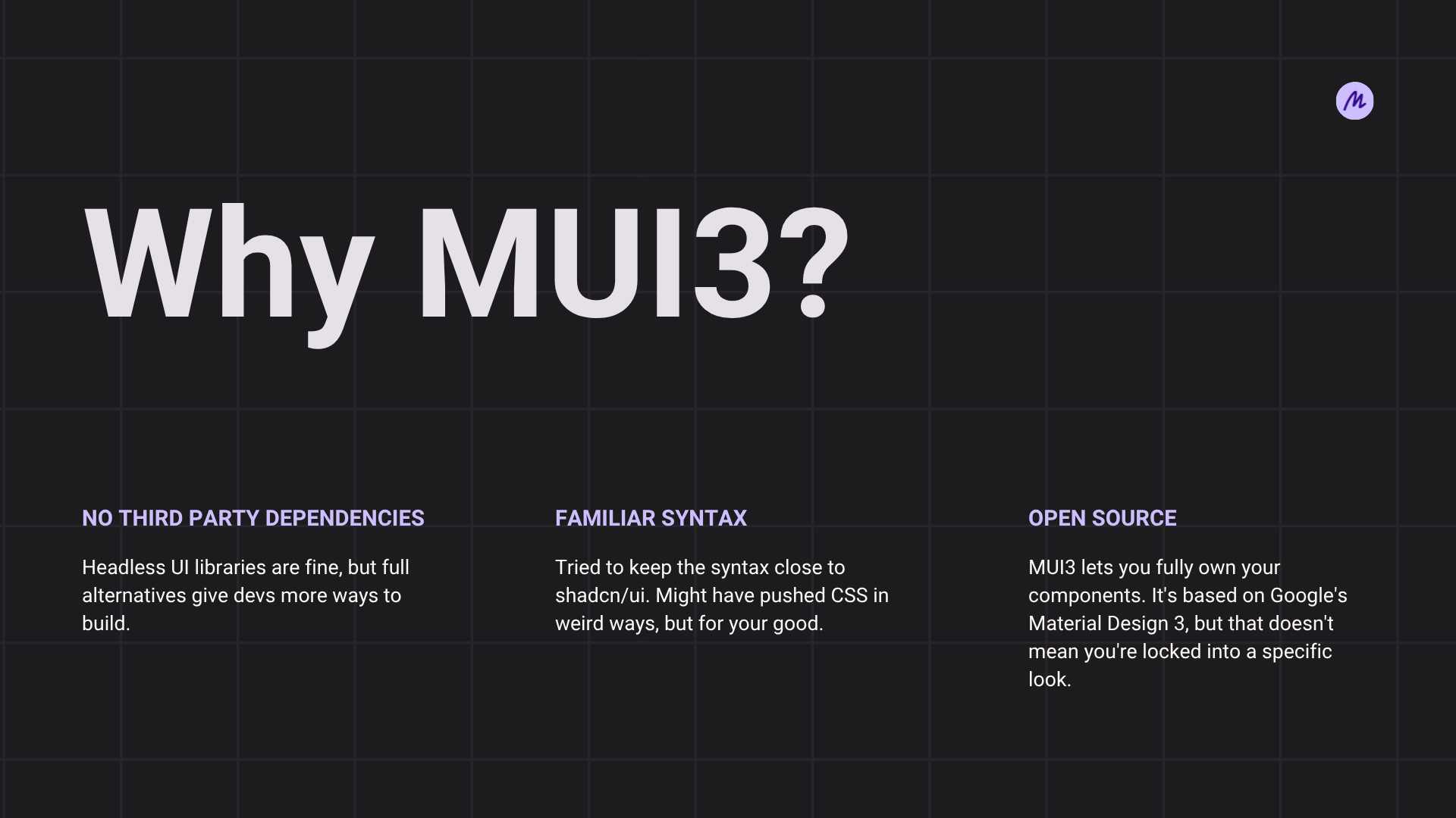 Материал UI 3 (бета) - Стиль your way медиа 3