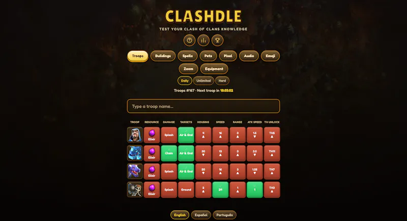 Clashdle screenshot 1