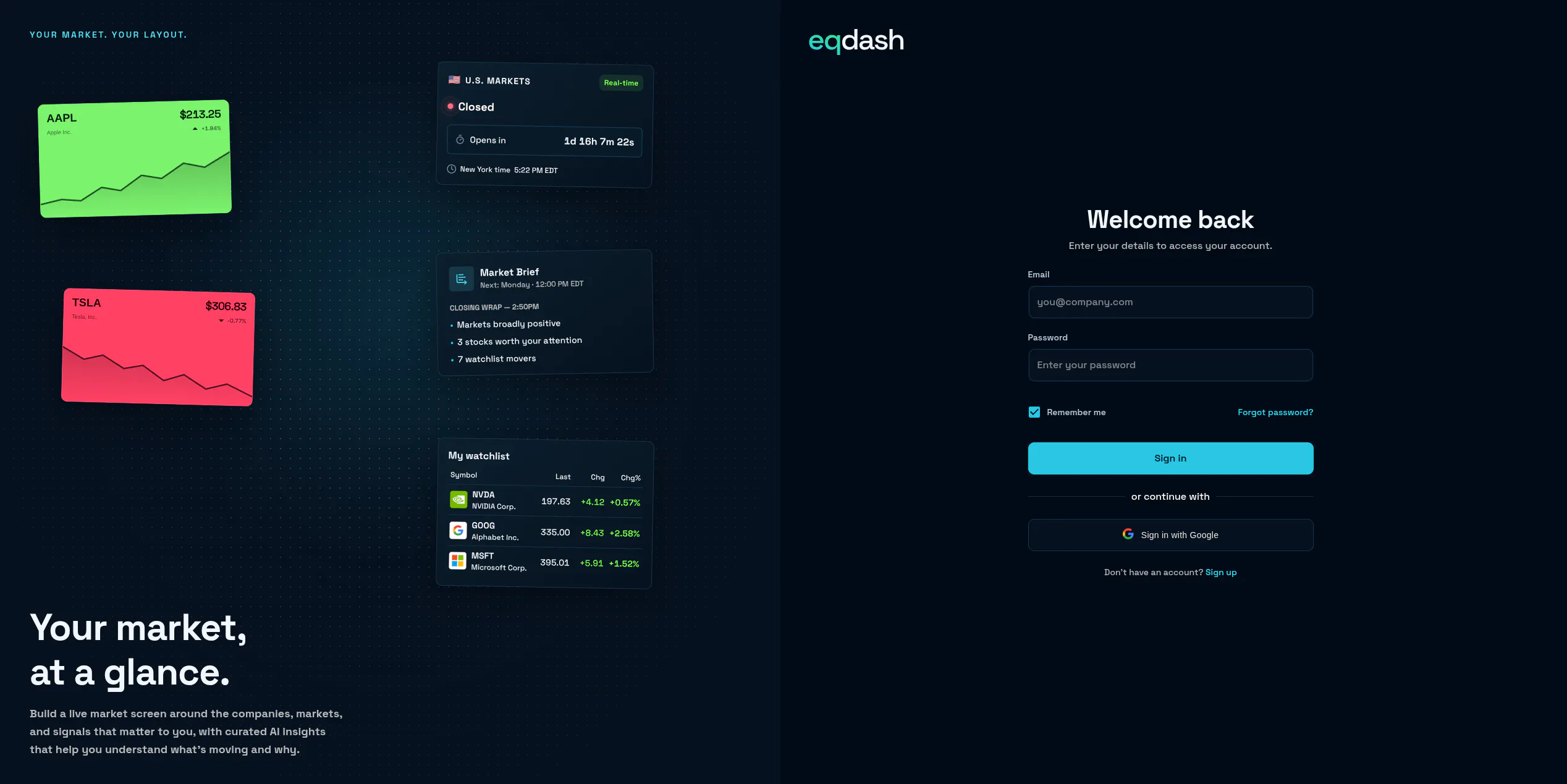 EQDash gallery image