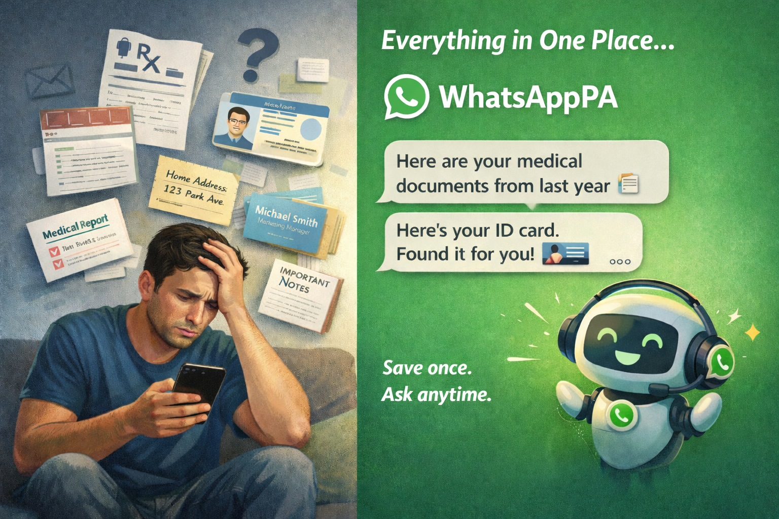 Whatsap Notes - Main product screenshot demonstrating key features and user interface