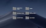 Dark Folder Icons for MacOS Mojave image