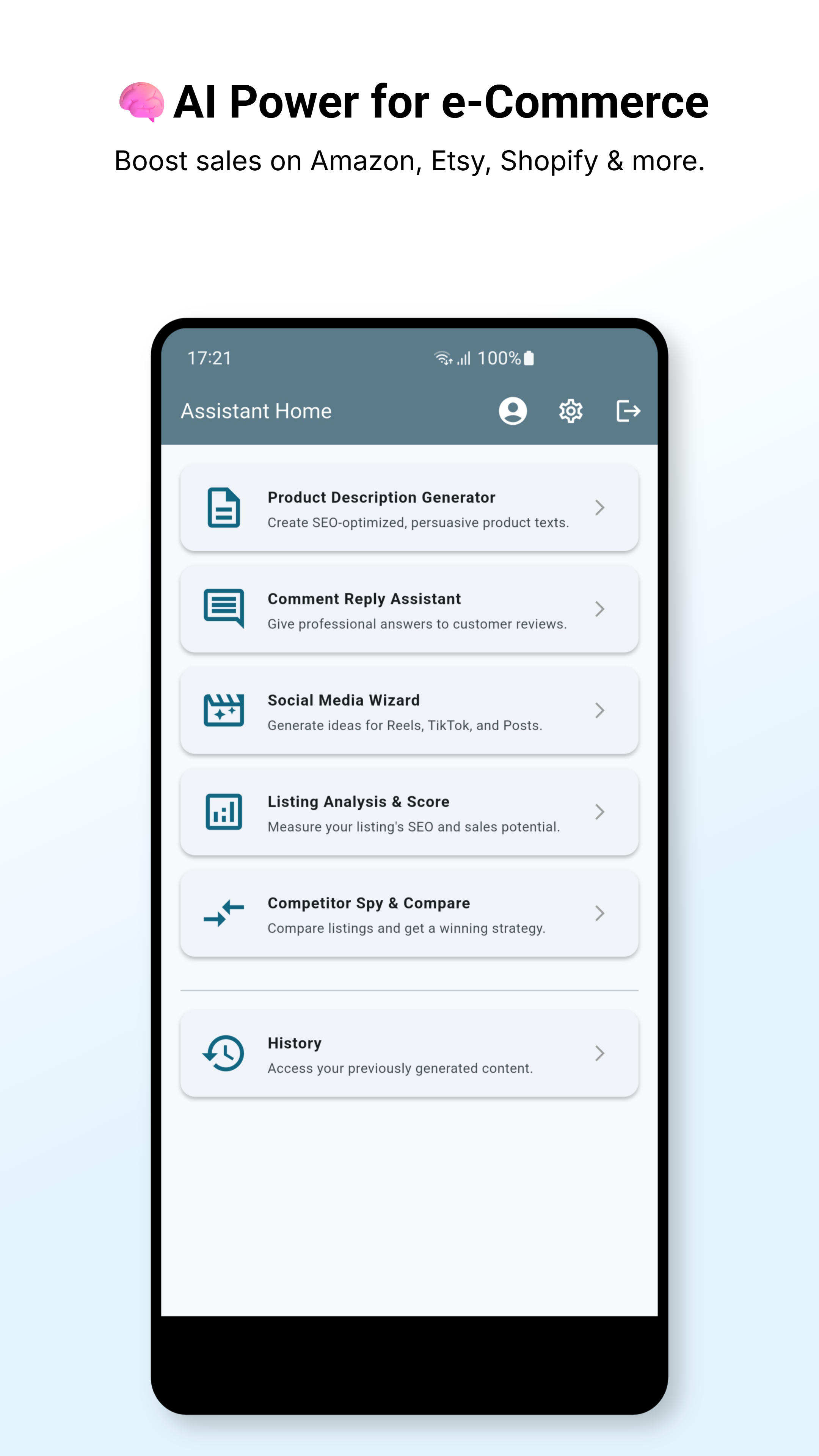 AI e-Commerce Assistant gallery image