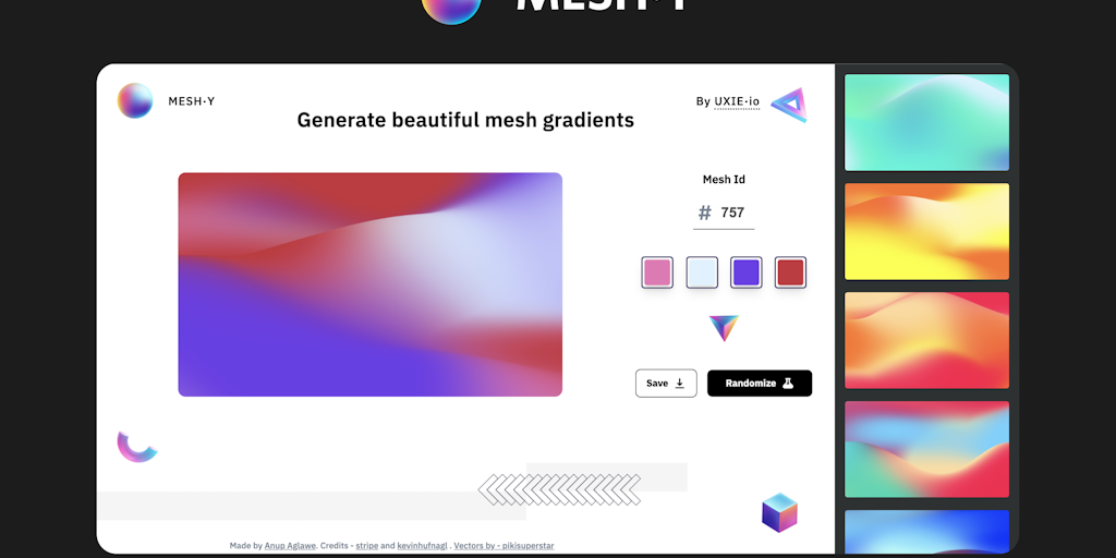 Mesh·y - Generate Mesh Gradients: Generate custom beautiful mesh ...