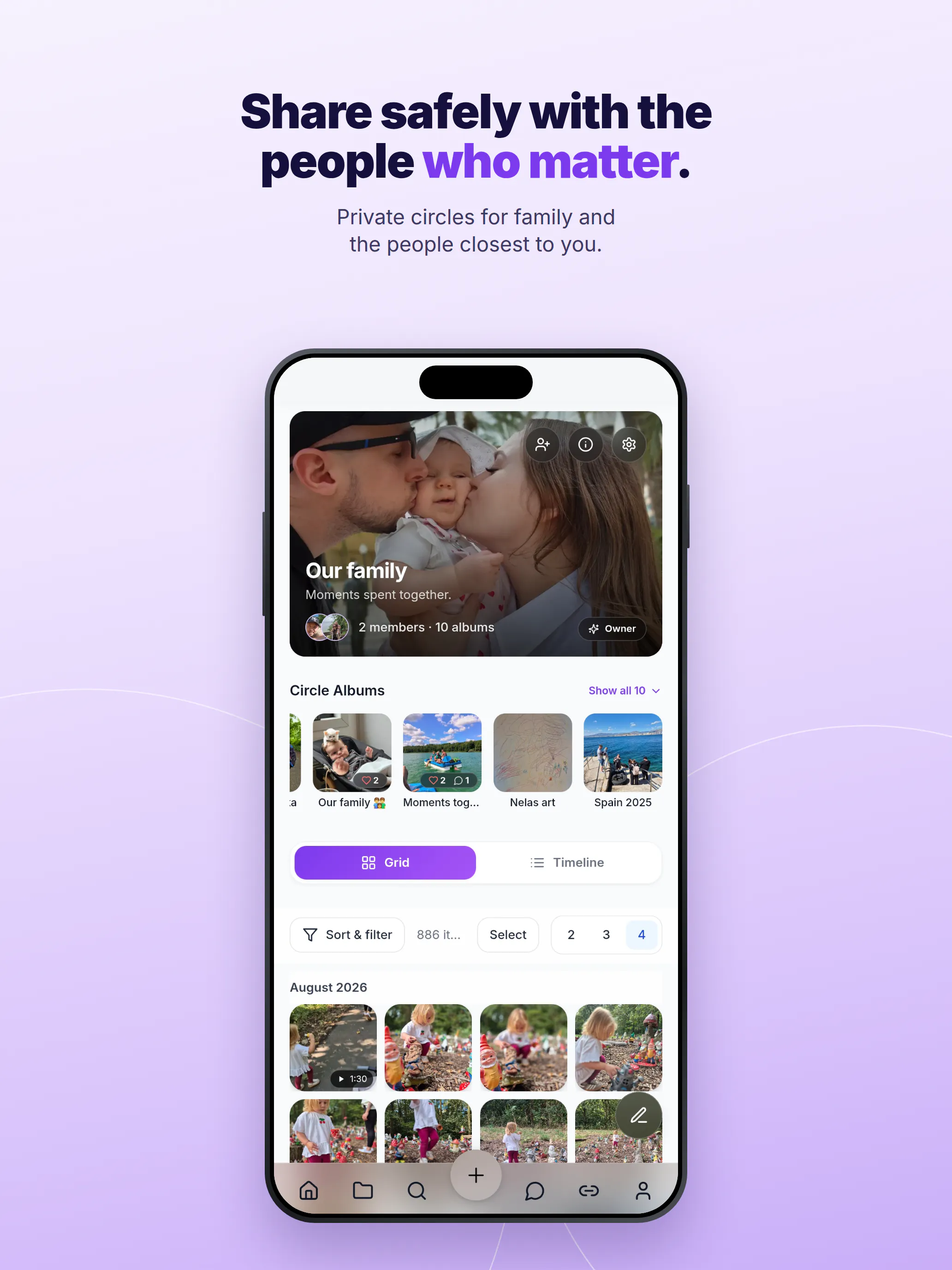 Keepr Circle, Private Family Photo Share gallery image