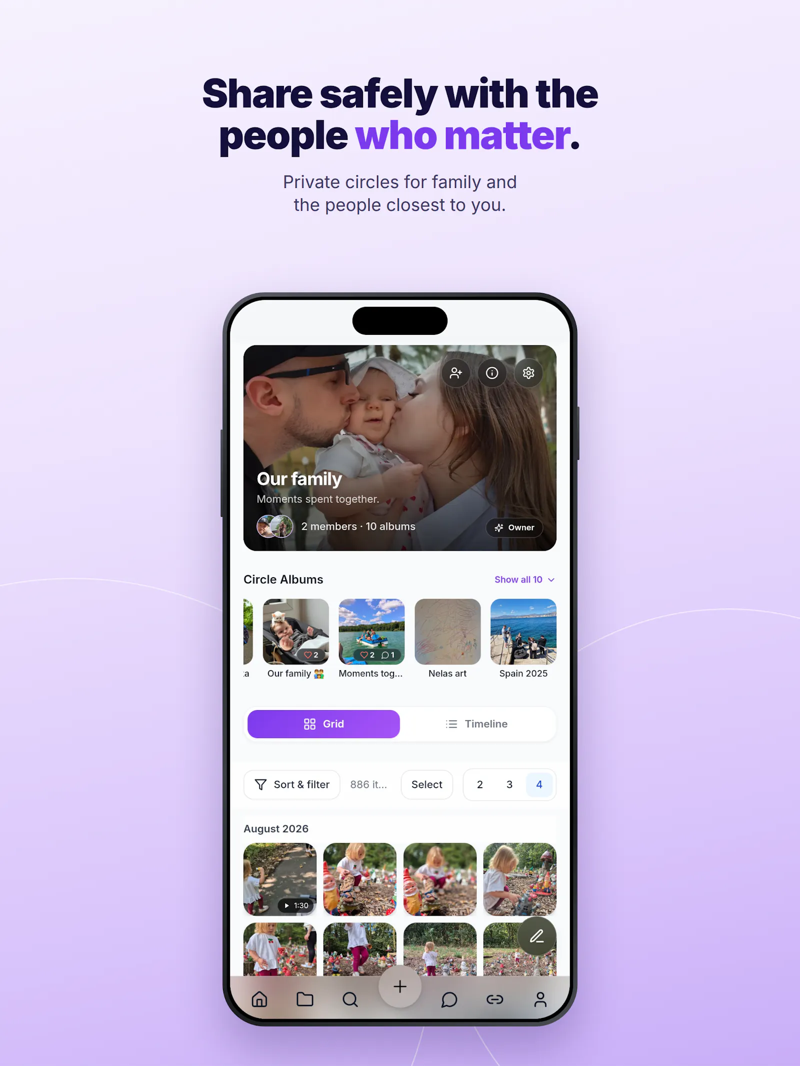 Keepr Circle, Private Family Photo Share screenshot 2