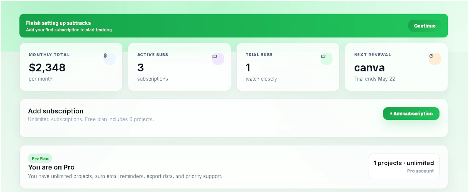 SUB TRACK screenshot 1