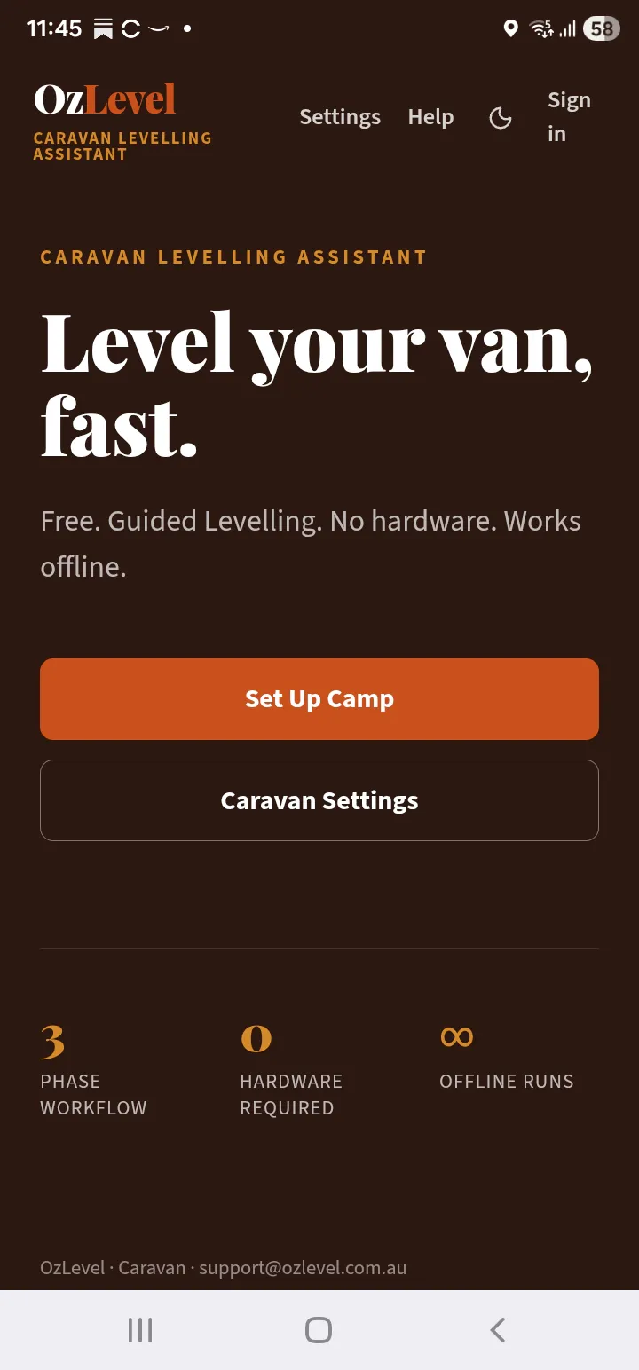 OzLevel Motorhome & Caravan gallery image