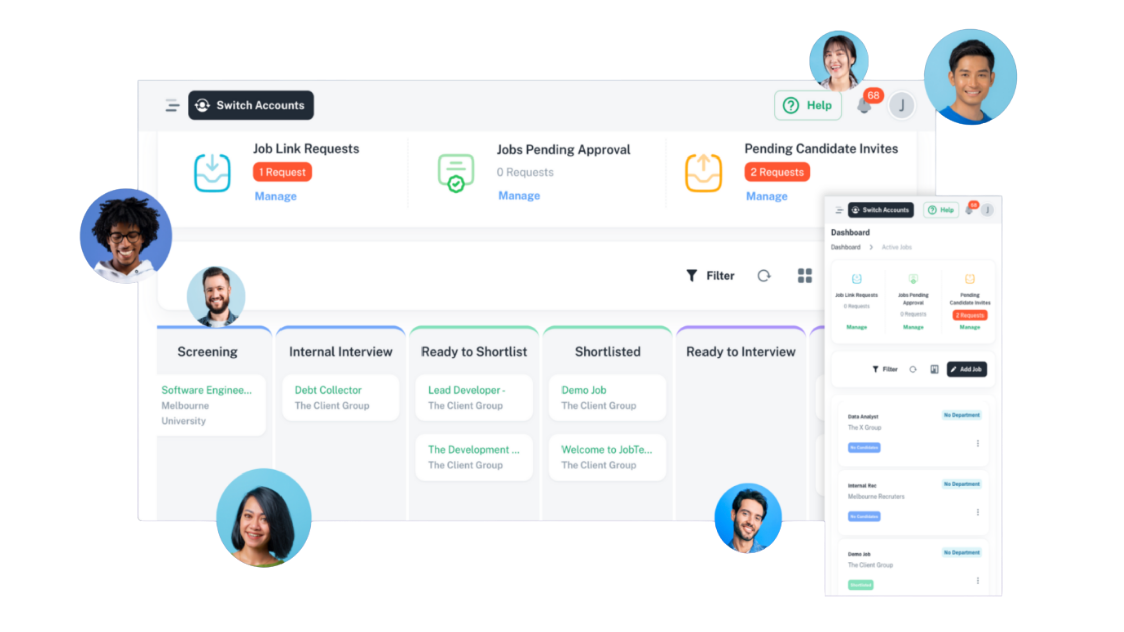 Jobtetris - Product Hunt launch logo and brand identity