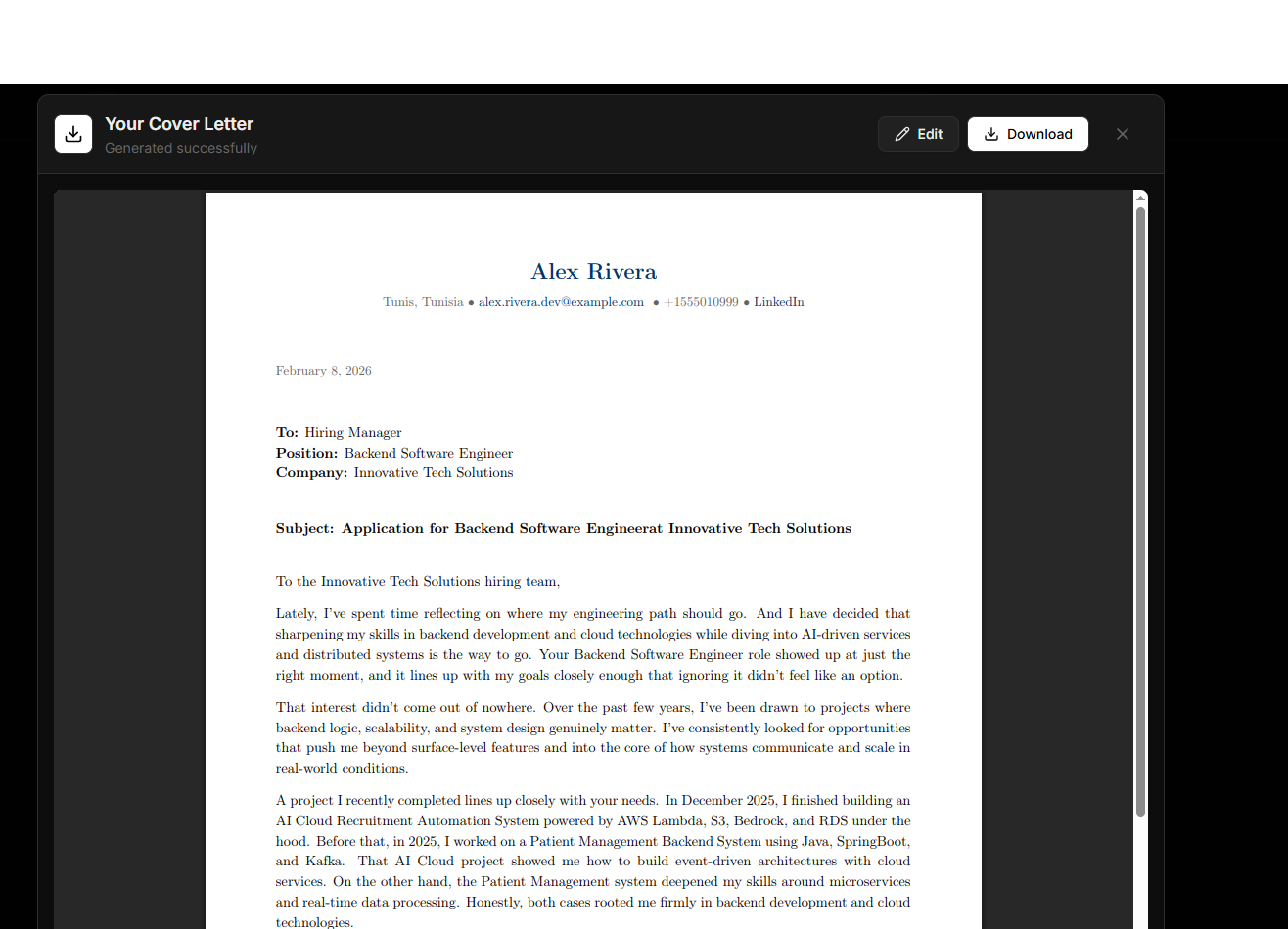 Swift Letter - Screenshot 3 showing product features and functionality