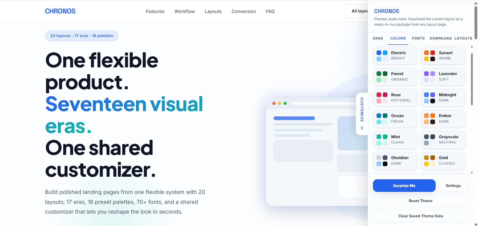 Chronos - Multi-Era HTML Template System screenshot 4
