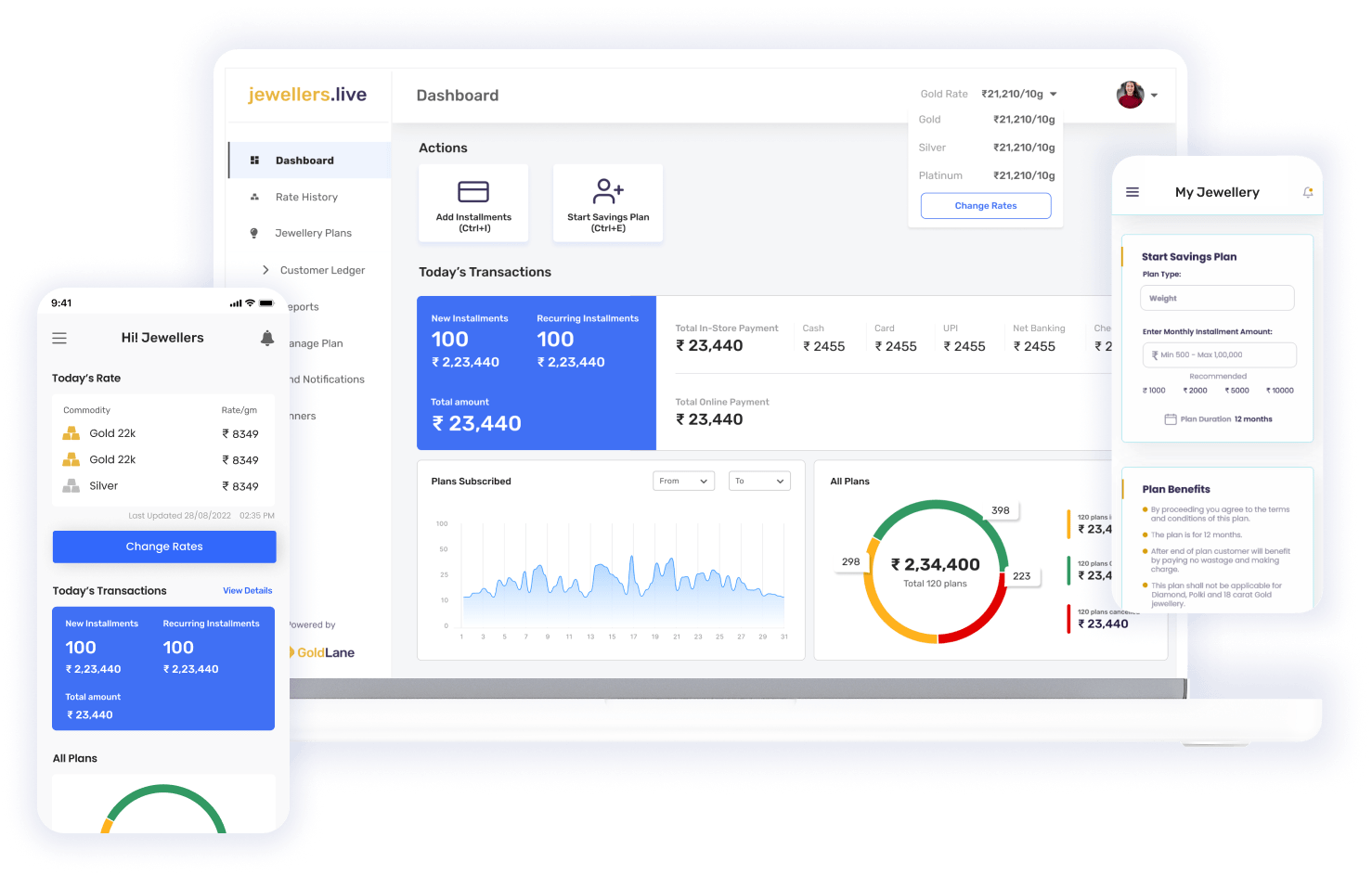 Jewellers.live - Gold Scheme Automation