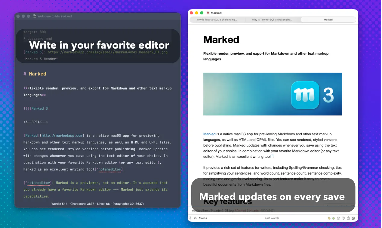 Marked 3 - Markdown Preview for Mac