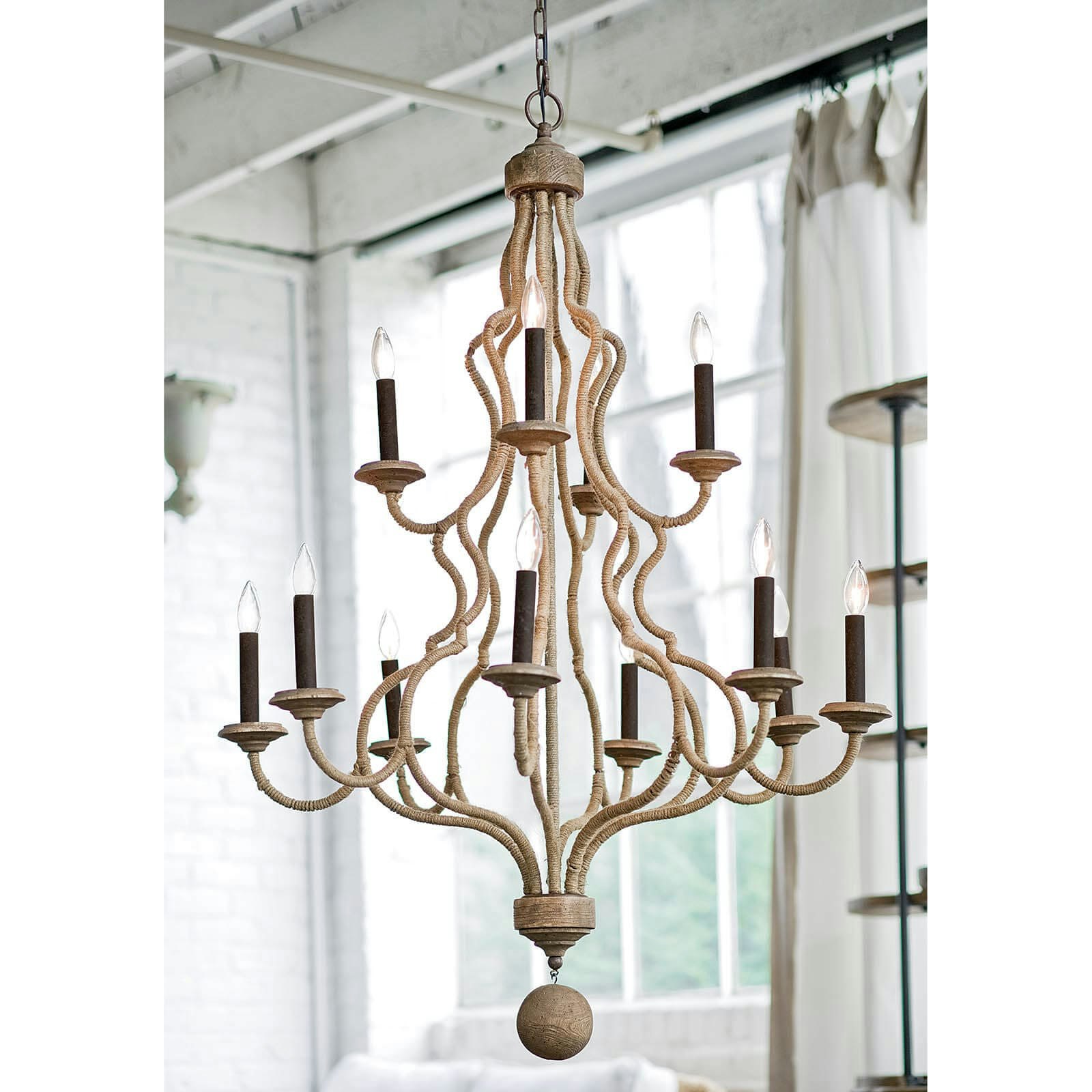 Jute Chandelier for Your Space Authentic