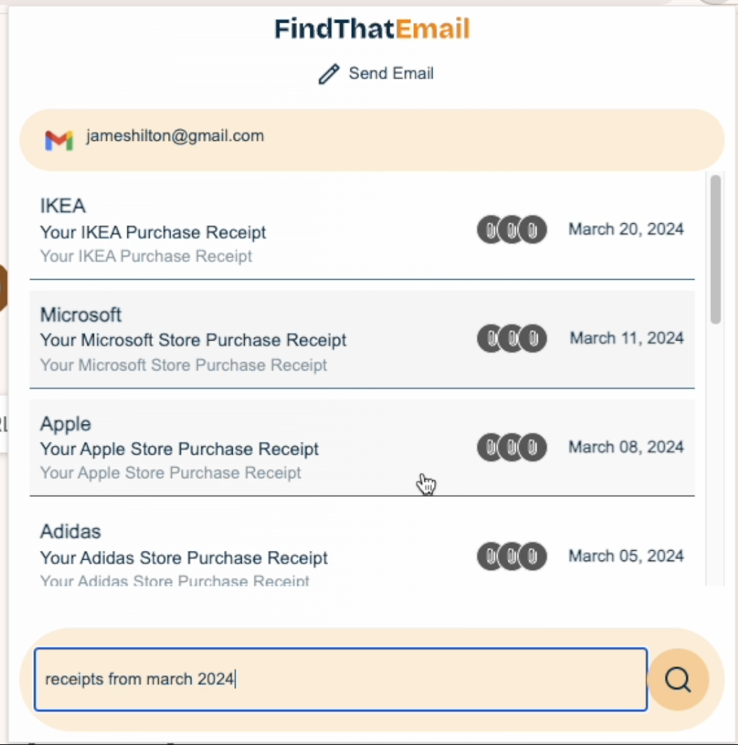 FindthatEmail - Gelen kutunuza gidin, içinde boğulma medya 6