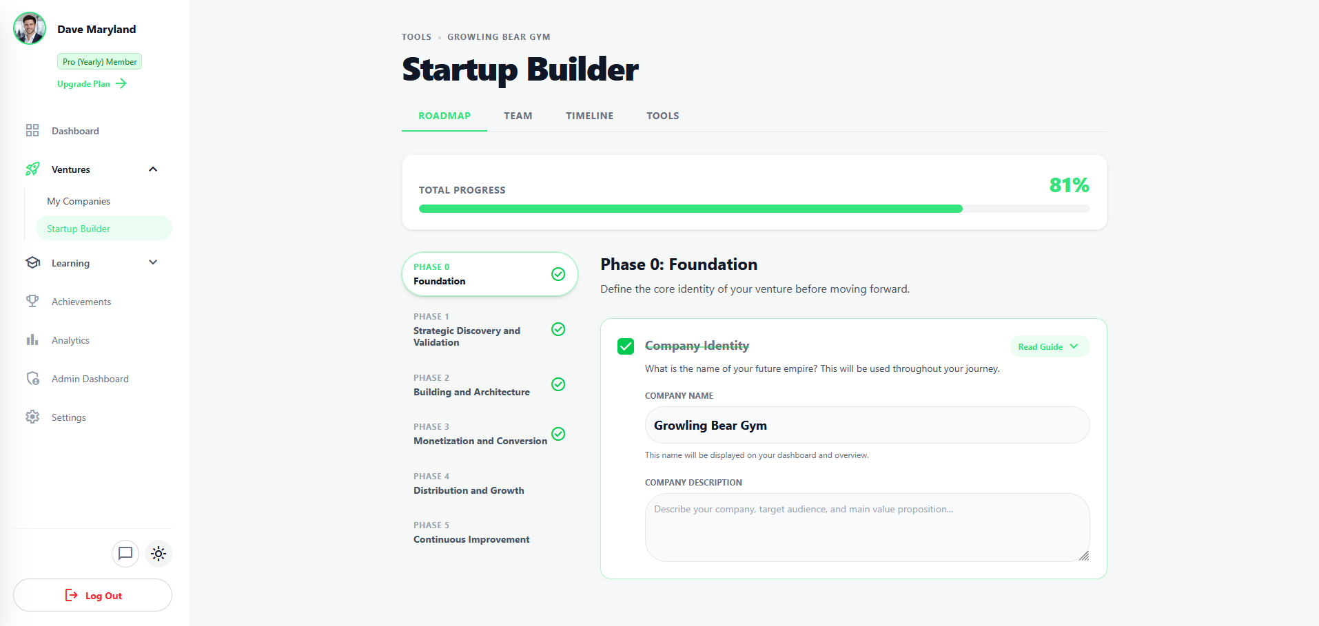 FoundersWorkspace.app gallery image