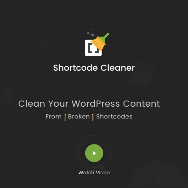 Shortcode Cleaner