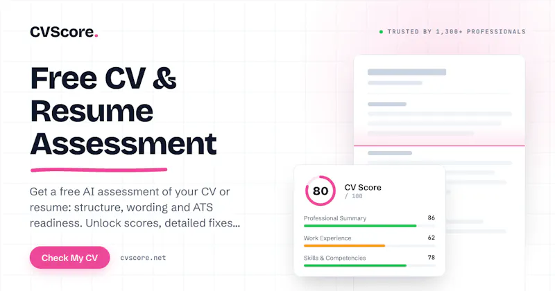 CV Score screenshot 1