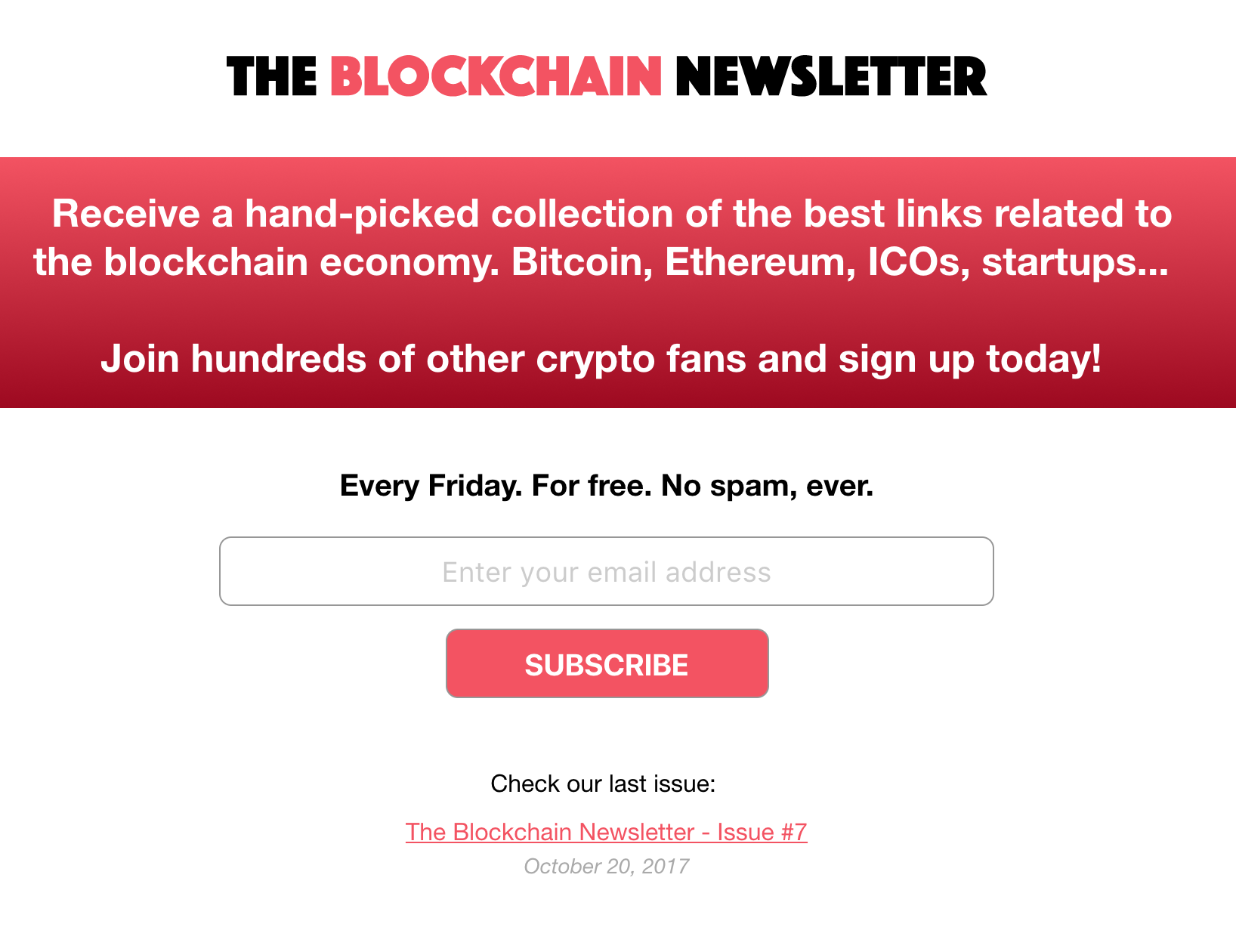 The Blockchain Newsletter gallery image