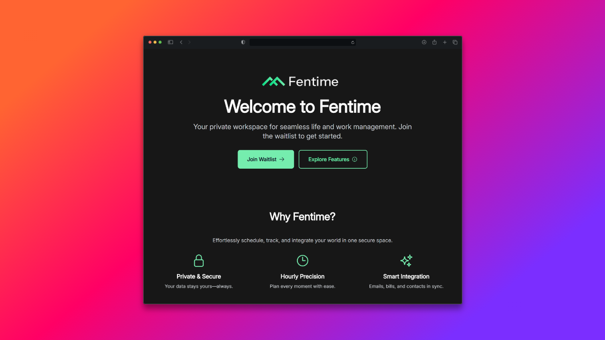 Fentime screenshot 1